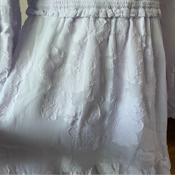 Aritzia Wilfred Lilac Tempest Peasant Boho Mini Dress US M - Picture 6 of 8